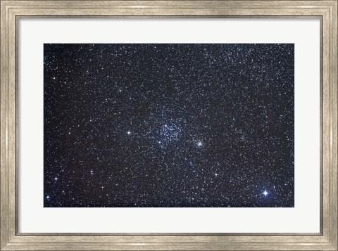 Framed Open clusters Messier 35 and NGC 2158 in the constellation Gemini Print