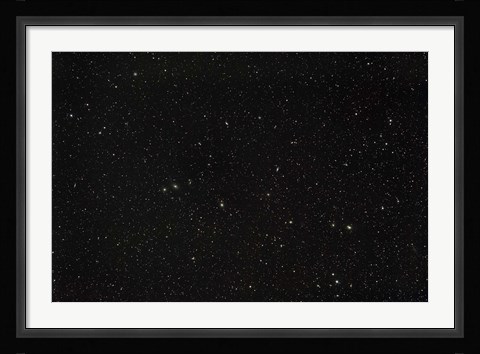 Framed Widefield view of the constellations Virgo and Coma Berenices Print