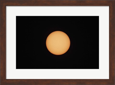 Framed Sunspots on the Sun&#39;s surface Print