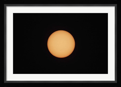 Framed Sunspots on the Sun's surface Print