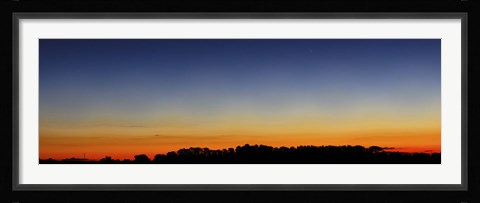 Framed Wide panorama of Comet Panstarrs, Buenos Aires, Argentina Print