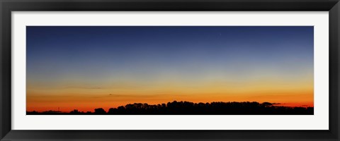 Framed Wide panorama of Comet Panstarrs, Buenos Aires, Argentina Print