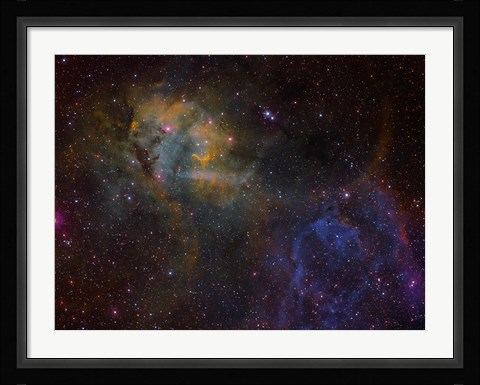Framed Sharpless 2-132 emission nebula Print