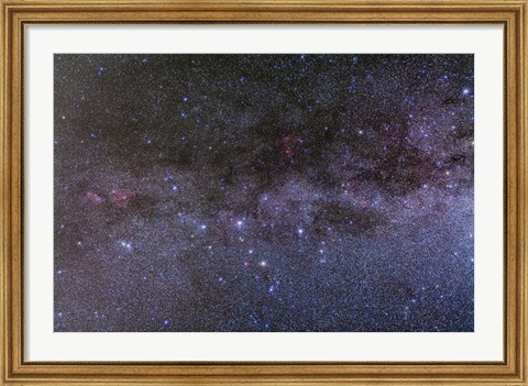 Framed Nebulosity in Cassiopeia showing NGC 7822 and IC 1805 Print