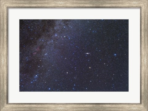 Framed Cassiopeia, Perseus and Andromeda area of the northern autumn sky Print