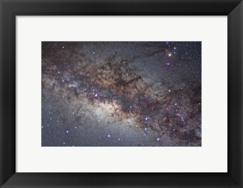 Framed center of the Milky Way through Sagittarius and Scorpius Print