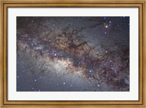 Framed center of the Milky Way through Sagittarius and Scorpius Print