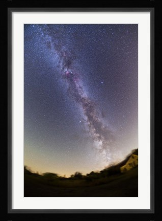 Framed Northern summer/autumn Milky Way from horizon to past the zenith, Alberta, Canada Print