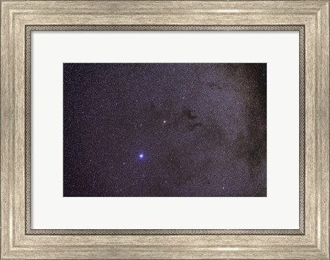 Framed Widefield view of dark nebulae in the Aquila constellation Print
