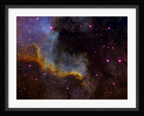 Framed Close-up view of North America nebula Print