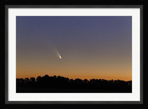 Framed Comet Panstarrs at twilight,  Buenos Aires, Argentina Print