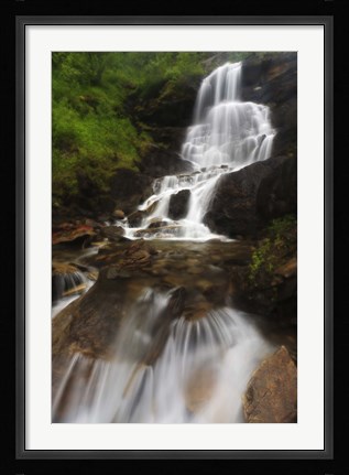Framed Roasto Falls in Nordland County, Norway Print