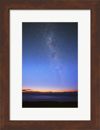 Framed Eta Carina nebula and the Milky Way visible at dawn Print