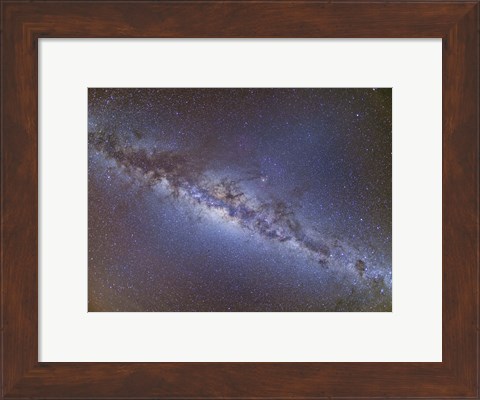 Framed Full frame view of the Milky Way from horizon to horizon Print