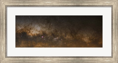 Framed panorama of the Milky Way Print