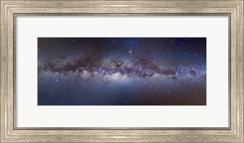 Framed Panorama view of the center of the Milky Way Print