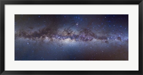 Framed Panorama view of the center of the Milky Way Print