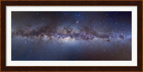 Framed Panorama view of the center of the Milky Way Print