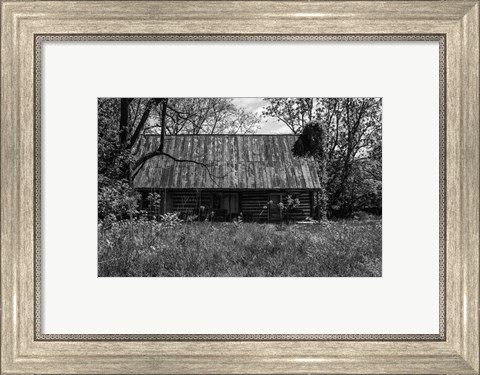 Framed Abandoned Log Home Print