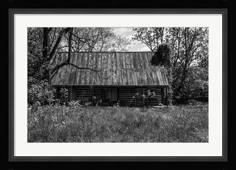 Framed Abandoned Log Home Print