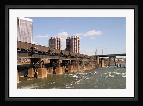 Framed River view Print