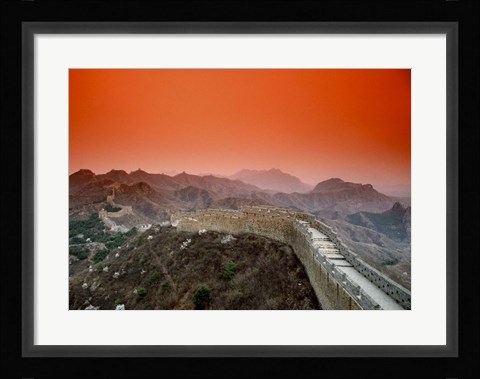 Framed Great Wall of China, Jinshanling, China Print