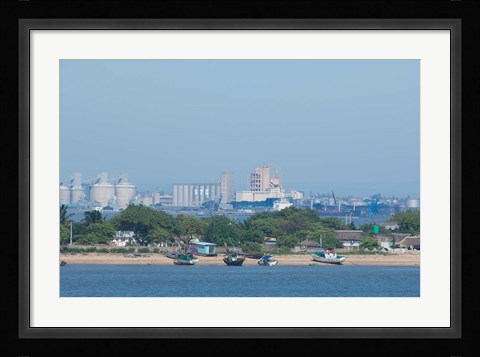 Framed Africa, Mozambique, Maputo, port area boats Print