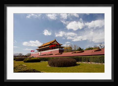 Framed Gate of Heavenly Peace, Forbidden City, Beijing, China Print