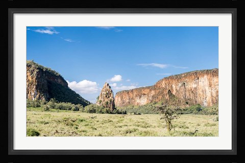 Framed Fischers Tower, Hell's Gate National Park, Kenya Print