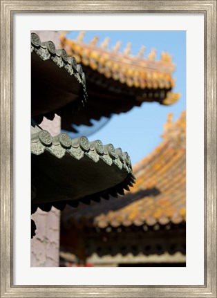 Framed China, Beijing, Forbidden City. Emperors palace, Hall of Consolation. Print