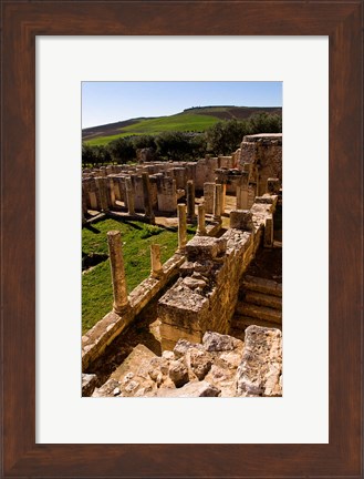 Framed Ancient Architecture, Roman Brothels, Dougga, Tunisia Print