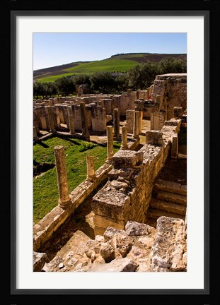 Framed Ancient Architecture, Roman Brothels, Dougga, Tunisia Print