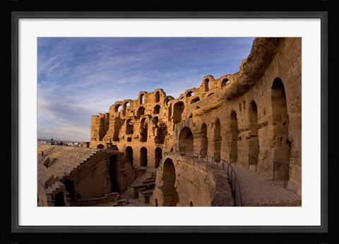 Framed Ancient Roman Amphitheater, El Jem, Tunisia Print