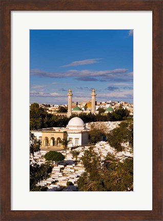Framed Bourguiba Mausoleum and cemetery in Sousse Monastir, Tunisia, Africa Print