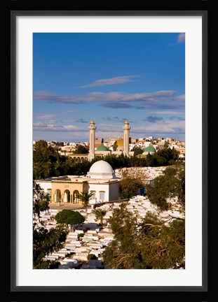Framed Bourguiba Mausoleum and cemetery in Sousse Monastir, Tunisia, Africa Print