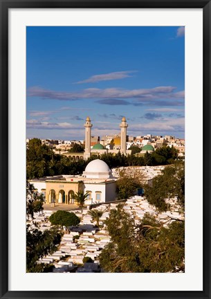 Framed Bourguiba Mausoleum and cemetery in Sousse Monastir, Tunisia, Africa Print