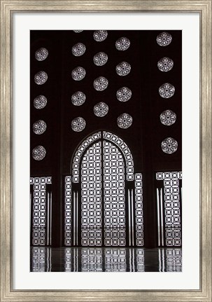 Framed Archway in Al-Hassan II mosque, Casablanca, Morocco Print