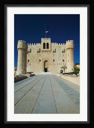 Framed Fort Qu'it Bey, Alexandria, Mediterranean Sea, Egypt Print