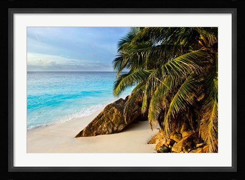 Framed Ansi Victorin Beach, Seychelles Print