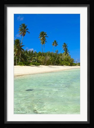Framed Beach, Desroches Resort, Desroches Island, Seychelles Print