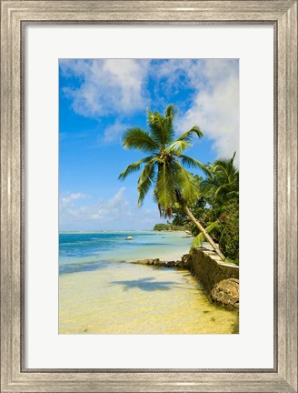 Framed Clear Waters on Mahe Island, Seychelles, Africa Print