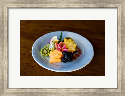Framed Cuisine at Fregate Resort, Seychelles Print