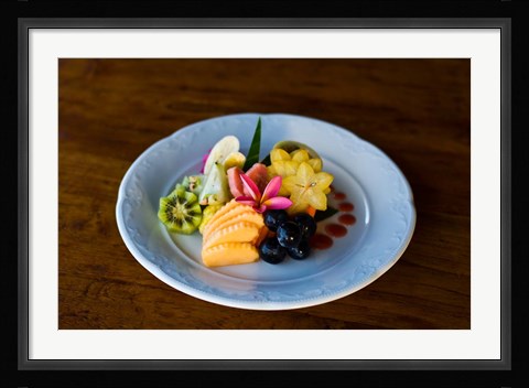 Framed Cuisine at Fregate Resort, Seychelles Print