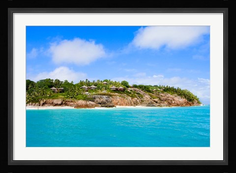 Framed Fregate Island Resort, Seychelles, Africa Print