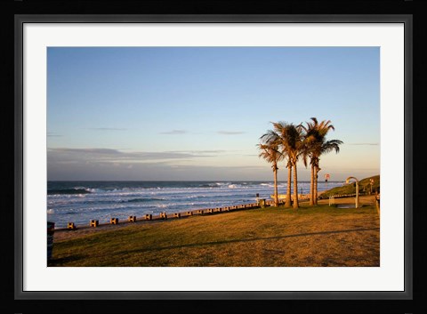 Framed Ansteys Beach, Durban, South Africa Print