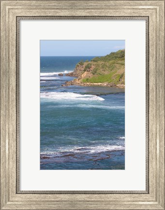 Framed Coastline, Fort Dauphin, Madagascar Print