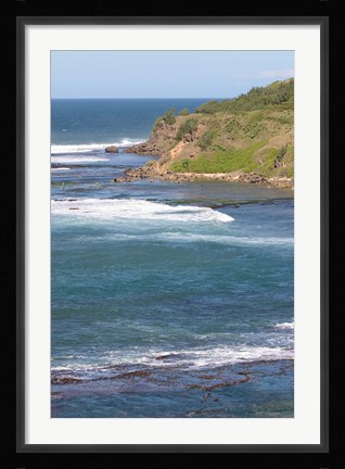 Framed Coastline, Fort Dauphin, Madagascar Print
