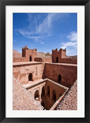 Framed Deserted kasbah on the Road of a Thousand Kasbahs, Tenirhir, Morocco Print