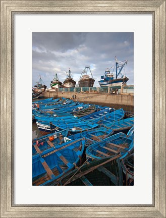 Framed Fishing boats, Essaouira, Morocco Print