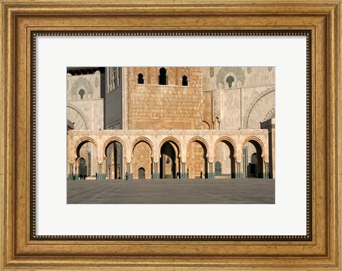 Framed Hassan II Mosque, Casablanca, Morocco, North Africa Print